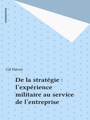 cover image of De la stratégie